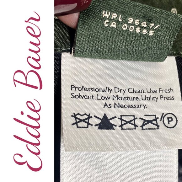 EDDIE BAUER VINTAGE Y2K WOOL HOUNDSTOOTH PLAID PENCIL SKIRT DARK ACEDEMIA, 8 - Picture 4 of 7